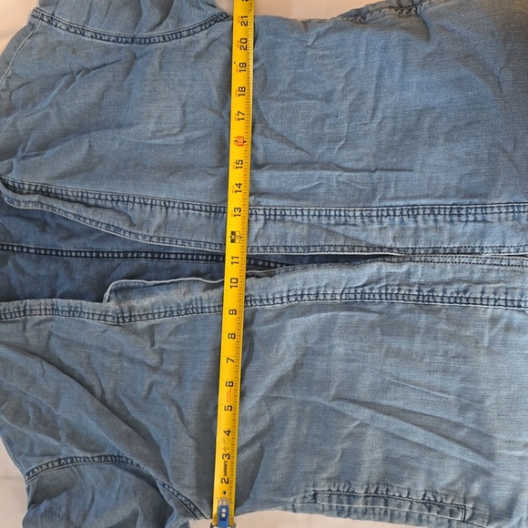 Wilfred Free Women's Blue Denim Kimono Size Small Oversized - Picture 6 of 7